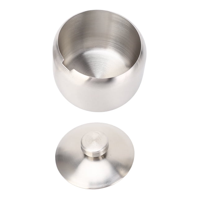 Salt Spices Container, Large Stainless Steel Sugar Bowl Spice Jar With Lid Storage For Salt Candy Coffee Dishwasher Safe