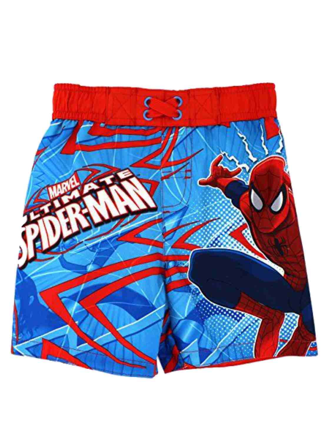 Spiderman Spider Man Red Blue Swim Suit Trunks Shorts UPF50 Boys Toddler 4T 