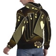 thumbnail image 6 of Uemuo Casino Cards 1 Pattern Men's Hoodie - Casual Pullover Hoodie with Kangaroo Pocket, Stylish Hooded Sweatshirt for Everyday Wear-Large, 6 of 7