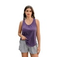 thumbnail image 3 of Pinspark Women's Racerback Yoga Tank Top Sleeveless Athletic Shirt Long Length Gym Tops Lightweight Workout Running Shirts, 3 of 7