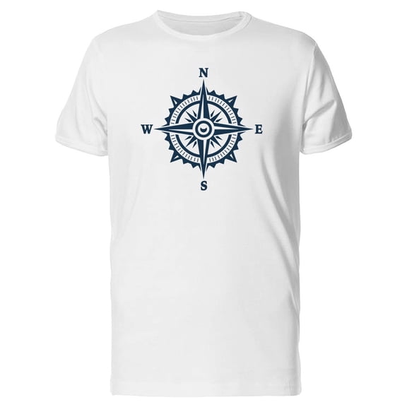 Nautical Compass Simple Art Tee Men's -Image by Shutterstock