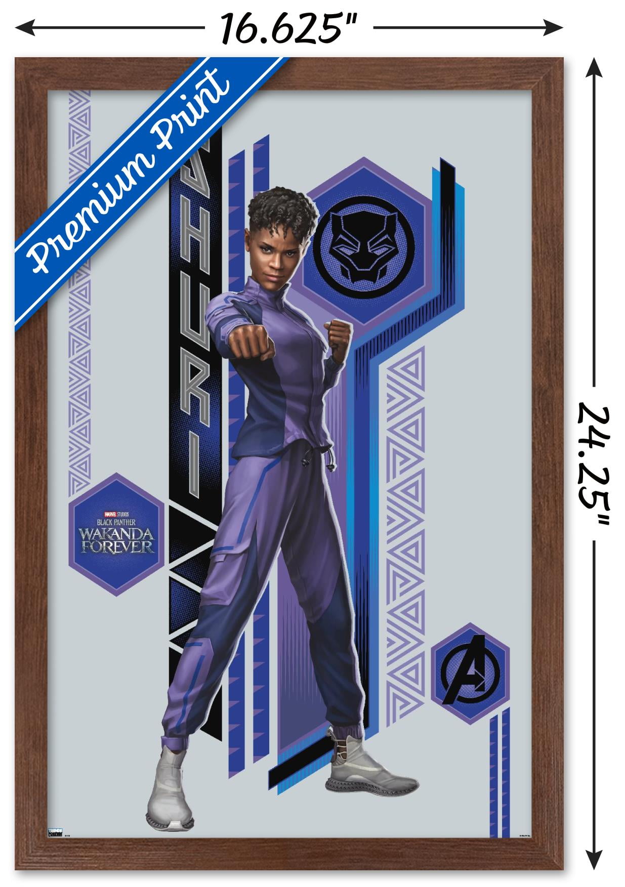 Marvel Black Panther: Wakanda Forever - Shuri Wall Poster, 14.725" x 22.375" Framed