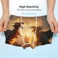 thumbnail image 3 of Yiaed Castle Cool Fire Dragon Print Boys' Boxer Briefs Cotton Casual Stretch Comfort Boys Boxers - Kids Boxer Briefs Underwear for Boys (6-18)-X-Small, 3 of 5