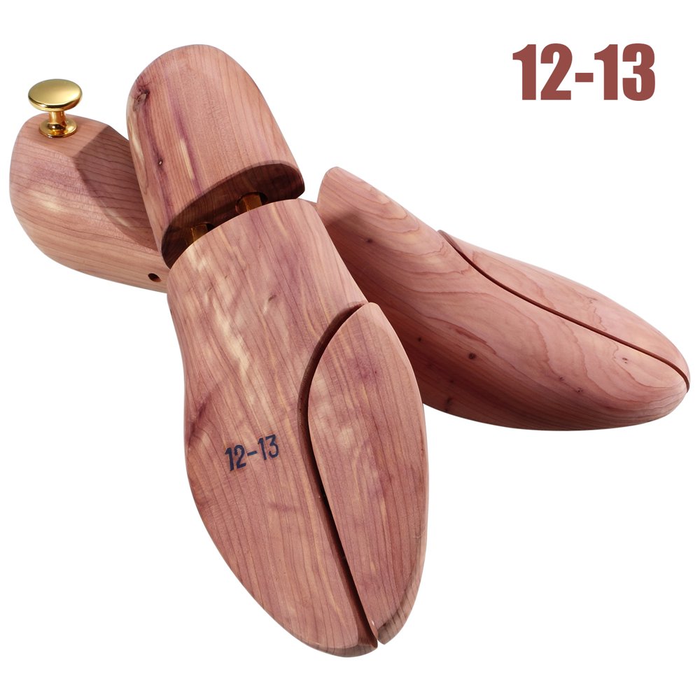 Mllieroo Fresh Cedar Shoe Tree for Men with Adjustable Split Toe US