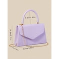 thumbnail image 5 of Women's Elegant Top Handle Handbag, Pebbled PU Leather Satchel Purse, Structured Shoulder Bag for Work, Party & Daily Use, 5 of 8