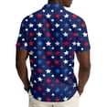 thumbnail image 6 of Hogleaql Men's 4th Of July Shirt 4th Of July American Flag Print Short Sleeve Patriotic Shirts Collared Button Down Trendy Summer Beach Workout Outfits Watermelon Red 4XL, 6 of 6