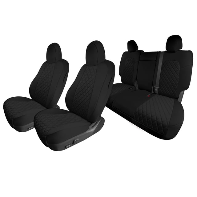 FH Group for 2020-2024 Tesla Model Y Waterproof Neoprene Custom Fit Made Car Seat Covers Full Set