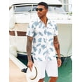 thumbnail image 2 of COOFANDY Hawaiian Button Down Shirt for Men Beach Vacation Essentials Summer Top Shirts, 2 of 6
