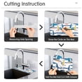 thumbnail image 5 of Yayeee Faucet Mat for Kitchen Sink 30" Diatomite Long Splash Guard Pad, Dark Blue Hand Drawn Sailboats, 5 of 7