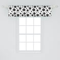 thumbnail image 2 of Ambesonne Fashion Window Valance, Planet Like Circles Pattern, 54" X 12", Dark Grey and White, 2 of 3
