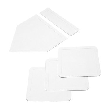Yardwe Rubber Home Plate - Portable Throw Down Baseball Plate For Pitching Practice & Training