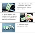 thumbnail image 4 of 3pcs Car Brush and Cloth Duster Cleaner for Air Conditioner Fan Dual Head Dust Tool, 4 of 5