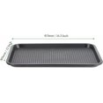 thumbnail image 2 of 12 Pack 16 x 12 Inch Black Fast Food Tray, Large Rectangular Restaurant Serving Trays, Plastic Cafeteria Trays School Lunch Trays, 2 of 5