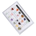 thumbnail image 1 of Piedras preciosas de cristal, colección de rocas de piedra de chakra Herramienta de Aprendizaje Forma única Con Caja de Almacenamiento para el Hogar para la deicina para Coleccionista de Rocas, 1 of 7