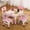 Pink, variant on TROPOW Kids Table Set for 4, Kids Table with 4 Chairs Set, 23" Height Adjustable Toddler Table with Non-Slip Legs & Organizer, Graffiti Desktop, Preschool Activity Desk for Kids Ages 2-10