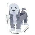 thumbnail image 3 of BNNG Garden Flower Pot Dog Poodle Chihuahua Cute Animal Planters Flower Pot Dog Planter Storage Containers Dog Planters Pet Dog Storage Pots Animal Shaped Planter Pot Suitable for Pet Lover, 3 of 6