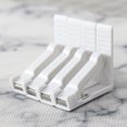 thumbnail image 1 of Juego de 8 pinzas para mantel de plástico blanco con abrazadera ajustable de alta tensión, grosor de la mesa aprox. TUNC Sencillez, 1 of 5
