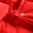 thumbnail image 4 of SDJMa Winter Child Kids Solid Color Hoodie Zipper Coats Keep Warm Jacket Clothes, 4 of 7
