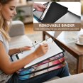 thumbnail image 5 of Haosy Accordion File Organizer Zipper Binder 500 Sheet 6-Tab Expanding File Folder Multi-Pocket 1.2 Inch 3 Ring Flower Butterfly Marble, 5 of 7