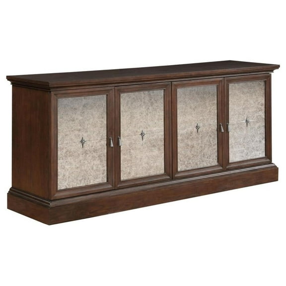 Pemberley Row Wood Antique Java Server Rectangular 79.25" Assembled