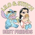 thumbnail image 2 of Toddler's Lilo & Stitch Ice Cream & Best Friends Portrait  Graphic Tee Light Pink 2T, 2 of 3