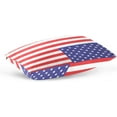 thumbnail image 5 of United States America Flag Velvet Oblong Lumbar Plush Throw Pillow Cover/Shams Cushion Case - 20x26in - Decorative Invisible Zipper Design for Couch Sofa Pillowcase Only, 5 of 5
