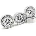 thumbnail image 5 of Lightweight & Durable Silver 1.9" Beadlock Wheels 4pcs SCX10 D90 TRX4 RC Crawler, 5 of 6