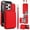 Red, variant on Allytechgroup Wallet Case for iPhone 14 Plus, Built-in Card Holder & Shoulder Strap & Wrist Strap Slim Shockproof Protective Full Body Cover Bumper for iPhone 14 Plus, Rosegold