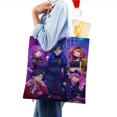 thumbnail image 4 of Funneh Krew Bolso de tela con estampado de lienzo para mujer, bolsa de compras reutilizable y estética, con cremallera interior, regalo para mujer,38*45cm., 4 of 6