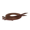 thumbnail image 1 of Weaver Leather Stacy Westfall ProTack Rêne Fendue Huilée, 1/2 Pouce x 8 Pieds, Brun, 1 of 1
