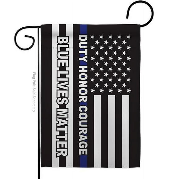 USA Decoration G170207-BO Honor Blue Live First Responders Police 13 x 18.5 in. Double-Sided Decorative Vertical Garden Flags for House Decoration Banner Yard Gift