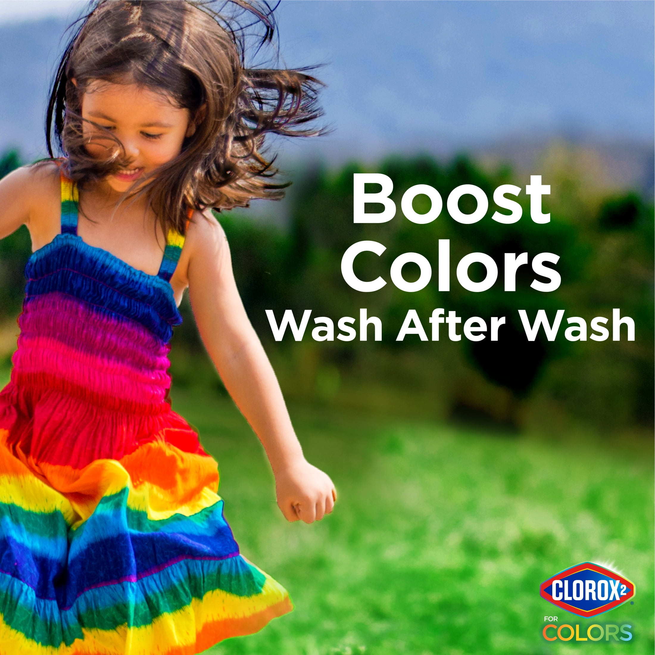 Clorox 2 for Colors Laundry Stain Remover and Color Booster Pods, Regular, 25.4 oz, 40 Count