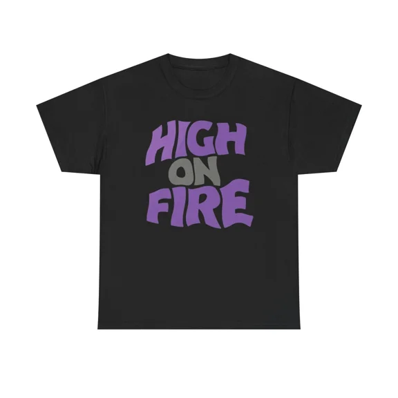 Vintage Stoner Metal Rock Music Band Retro Fire Flame Design Unisex T-Shirt up to size 5XL