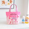 thumbnail image 4 of XRH Anime Kuromi KT Cat Keroppi bolsa de almuerzo portátil de dibujos animados bolsa Bento patrón de muñecas Kawaii bolso de gran capacidad bolsa de almacenamiento, 4 of 4