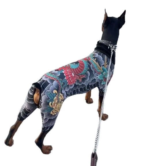 Pet Funny Cool Print Four-Legged Shirt Breathable Soft Puppy Jumpsuit Bodysuit For Small Dogs All Seasons