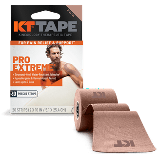 KT Tape Orange Pro Synthetic Kinesiology Tape 20 Precut Strips HSA
