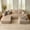 Camel(Corduroy Fabric), variant on XIZZI 37" Multifunctional Sofa Ottoman, Vacuum Packed & No Assembly Requried, up to 350 lbs Load Weight, Beige(Plush Fabric)