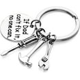 thumbnail image 4 of Olurrisa Father's Day Gift - If Dad Can't Fix It No One Can - Keychain with Screwdriver Wrench Hammer Gifts for Dad, 4 of 5