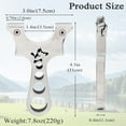 thumbnail image 2 of Runzkzy Hunting Slingshot Stainless Steel Catapult Flat Rubber Band High Precision Cutting Power, 2 of 8