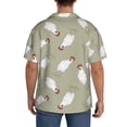 thumbnail image 3 of Sikiie Funny Chicken Men's Wrinkle Free Untucked Cuban Shirt Business Casual Button Down Shirts Short Sleeve ShirtSmall, 3 of 5