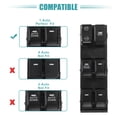 thumbnail image 4 of Interruptor de ventana eléctrica del lado del conductor delantero, interruptor de control de ventana, compatible con Kia Sportage 2011-2016, 4 of 7