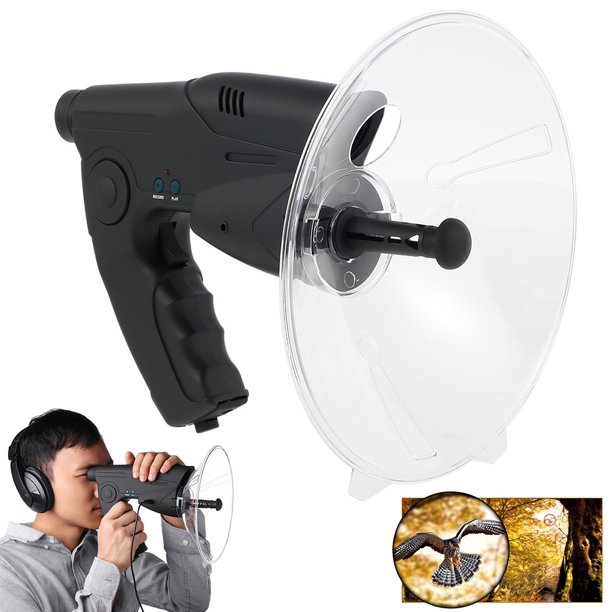 ODOMY Long Range 8X Magnification Ear Recording Watcher Sound Amplifier Spy Listening Device for