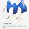 thumbnail image 4 of Arnés de preparación para perros hamaca azul para preparación de mascotas diseño de bolsillo pequeño suave y transpirable ajustable para gatos ANGGREK Otros, 4 of 8