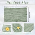 thumbnail image 2 of Wrinkled Dinner Napkins Gauze Cheesecloth Napkins 20 x 20 Inch Rustic Boho Table Napkins Decorative for Weddings Parties Event Home Table(Green,20PCS), 2 of 7