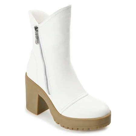 

Journee Collection Womens Jaquie Round Toe Platform High Ankle Booties