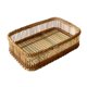 thumbnail image 1 of Cesta de ratán para almacenamiento y organización de cocinas de estilo rústico. 28cmx20cmx8cm, 1 of 9