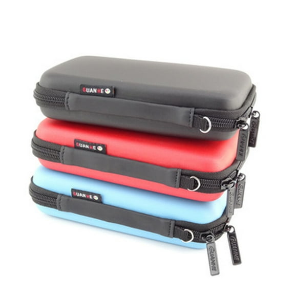 unbranded  Electronics Organizer Travel Case Water Resistant Tote Phones Portable Carrier Bags Red