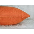 thumbnail image 6 of Aiking Home Woven Fine Faux Linen Throw Pillow Cover, size 12"x24", Orange, 6 of 7