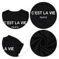 thumbnail image 4 of Paris France Graphic Tees for Women 2026 Summer Casual Short Sleeve Crewneck Travel T Shirts, 4 of 6