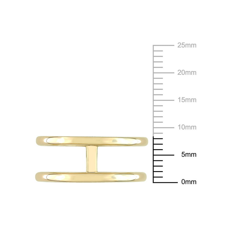 Open Double Row Ring 14K Yellow Gold / 7.5